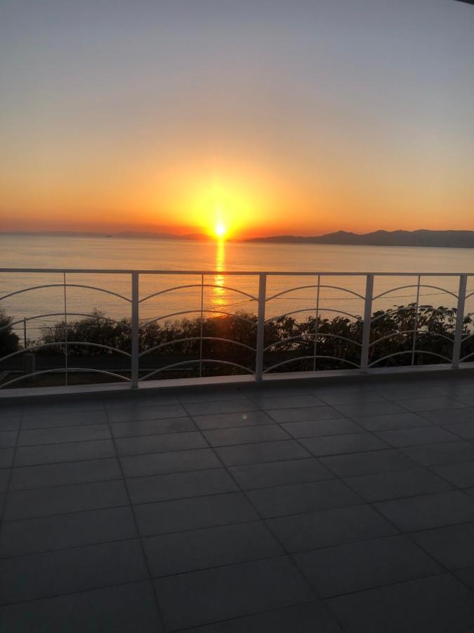 Dreamy Sunsets Faros Villa Karystos  Bagian luar foto